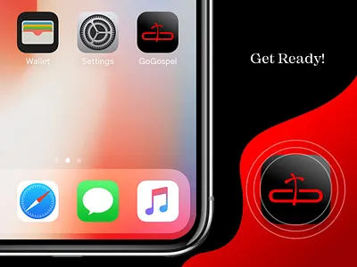 GoGospelNow App Logo app brand identity design branding design logo typography ui