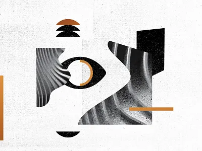 I can still see you collage foil geometric illustration layout texture