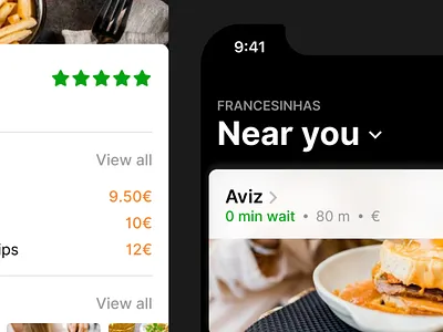 Francesinha App (Close-up) app apple dark food francesinhas ios iphone mobile restaurants