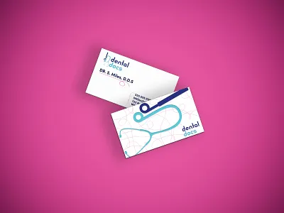 Dental Docs Business card Opt 1 branding busines card business concept dental dental logo design graphic design logo