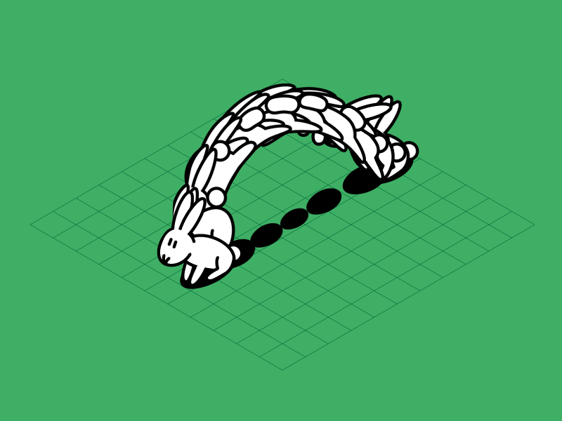 bunny-jump process animation frame by frame illustrator tutorial
