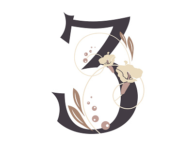 36 Days of Type... Number '3' 36daysoftype 36daysoftype 3 digitalwork priyankacallidesigns typogaphy