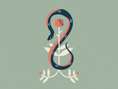 Snakey Boy flower rose serpant snack snake stem