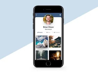 Daily UI 006 User Profile adobexd app clean creative dailyui design mobile profile projects ui ux web designer