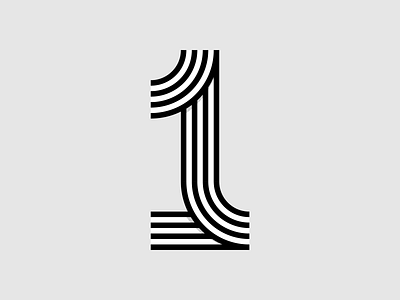 1 1 36 days of type 36 days of type lettering number 1 one typogaphy