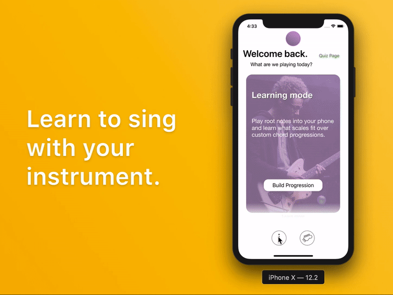 Onboarding - Pickup animation design developer guitarist interactive media ios miami university onboarding flow onboarding screens onboarding ui