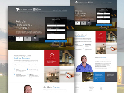Enersol Electrical Solutions Website redesign responsive website