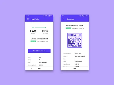 Day 24 - Boarding Pass airplane boardingpass dailyui dailyui024