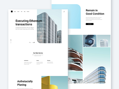 Landing Page design flat landing page minimalist simple ui ux web