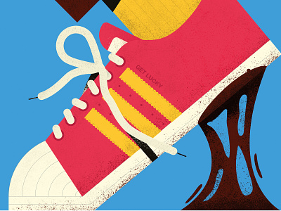 Shit Happens adidas illustration superstar