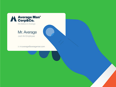 Average Man Corp&Co. illustration vector