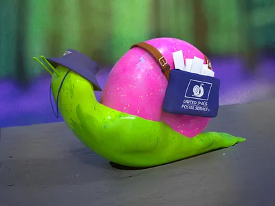 Snail Mail cinema 4d octane