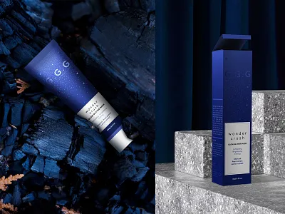 G.G.G - Glow Glitter Mask beauty box branding cosmetic design foil korea luxury mask minimal packaging skincare tube vietnam