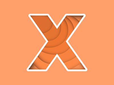 Letter X 36daysoftype papercut