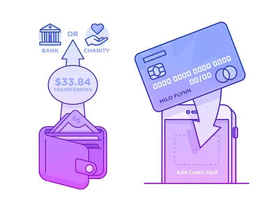 Illustration | Old Finance App Illustrations bank color colorful credit card design doodle exploration finance finance app finance business freelance fun illustration illustrator money style vector wallet