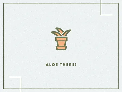 Aloe there! aloe vera branding design icon icon artwork identity illustration illustration art illustrator cc plant plant lady typography