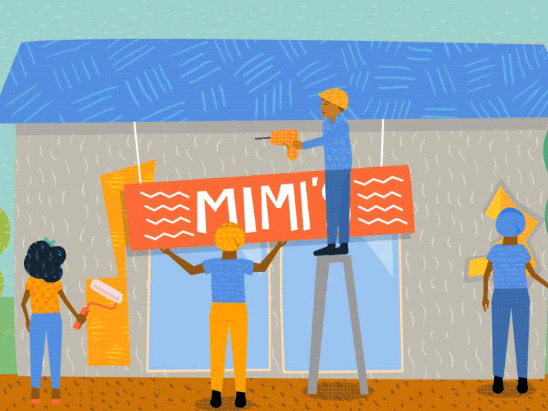 Business Partners Animation animation branding character design gif illustration logo typography vector