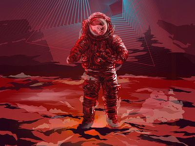 Astronaut illustration