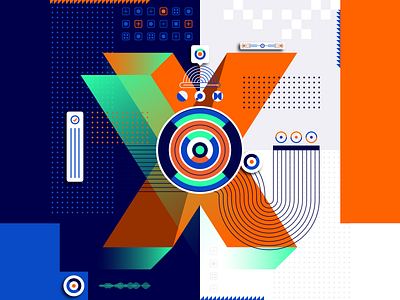 36 Days Of Type_X | 6th Edition 36 36days 36daysoftype data design experimental experiments flat geometric graphicdesign illustration infographic information input output type typography vector vector art x