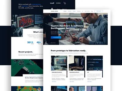 Integra Sources Homepage company corporate design integra iot malachite tech ui ux website