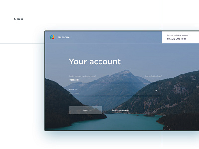 (OLD) Sign in design interaction internet log in minimal provider sign in ui ux web