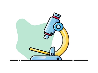 Microscope! app art clean design flat graphic design icon illustration illustrator ios lettering logo minimal stroke icon stroke illustration ui ux vector web website