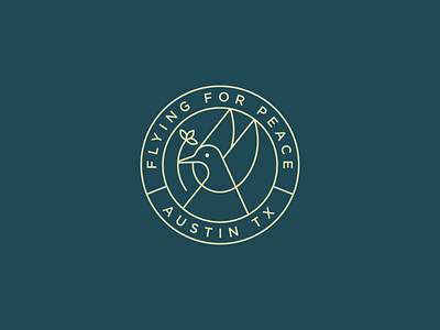 Flying for Peace animal logo bird charity circle color colorful colour design fly flying geometric icon identity illustration logo mark minimal spg symbol