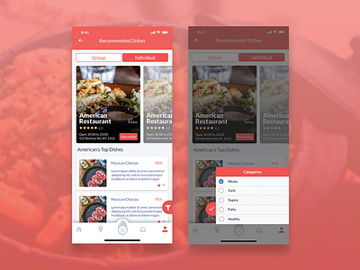 Food App 2019 trend app clean food app food interaction food resources ios lunch mobile modern ui ux white