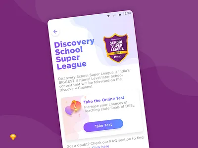 Discovery School Super League design illustration sketch ui ux