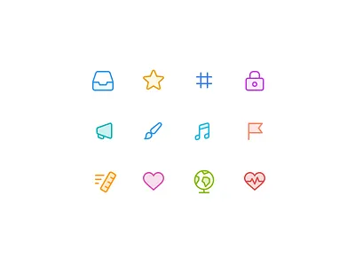 Category icons exploration app categories exploration icon twist ui vector