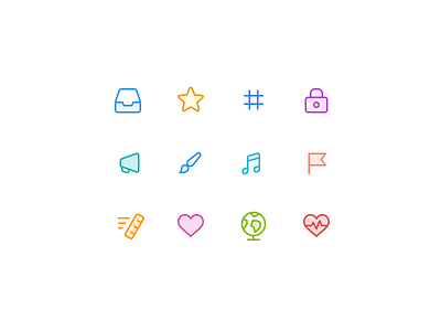 Category icons exploration app categories exploration icon twist ui vector