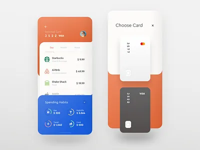 Financr 32000 af app crisp finance fintech flat hot ios money pastel sexy smooth ui ux