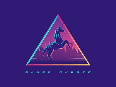 Blade Runner albania blade runner blade runner 2049 bladerunner creative creative design design illustration jetmir lubonja logo new york origami unicorn