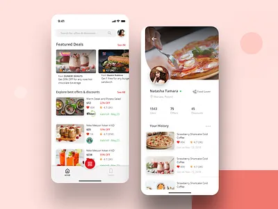 Deals & Discounts iOS Application app colors deals design discounts ios offers typography ui user profile ux vector visual design