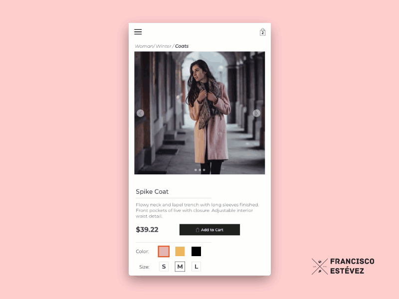 Shopping Cart Prototype adobexd app appdesign concept design menu overlay popups ui uidesign ux design webdesign