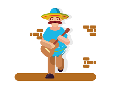Guitarist design graphic design guitarist illustration ui ux vector
