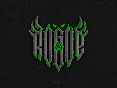 Rogue clothing game high style lettering logo logotype music tshirt typography wiktor ares вязь