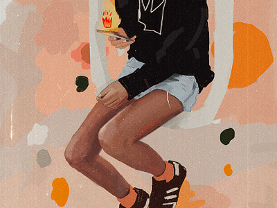 Stalker abstarct chill digital fashion girl girl boss illustration poculture popart