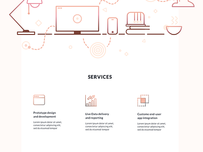 Connected Copper Landing page iot landing page landing page concept landing page design product service startup web