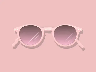 Pink Sunglasses adobe illustrator adobe illustrator cc design glasses graphic design illustration pink shades summer sun sun glasses vector