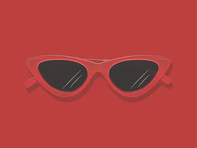 Red Sunglasses adobe illustrator adobe illustrator cc design graphic design illustration red shades summer sun sun glasses sunglasses vector
