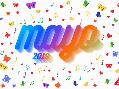 Mayo colorido design flat design graphic graphic design illustrator typography