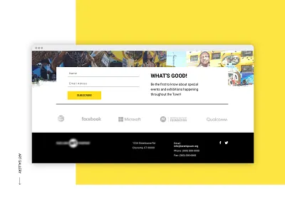 Footer Section Website concept corporate design footer module non profit section ui ux vector web website