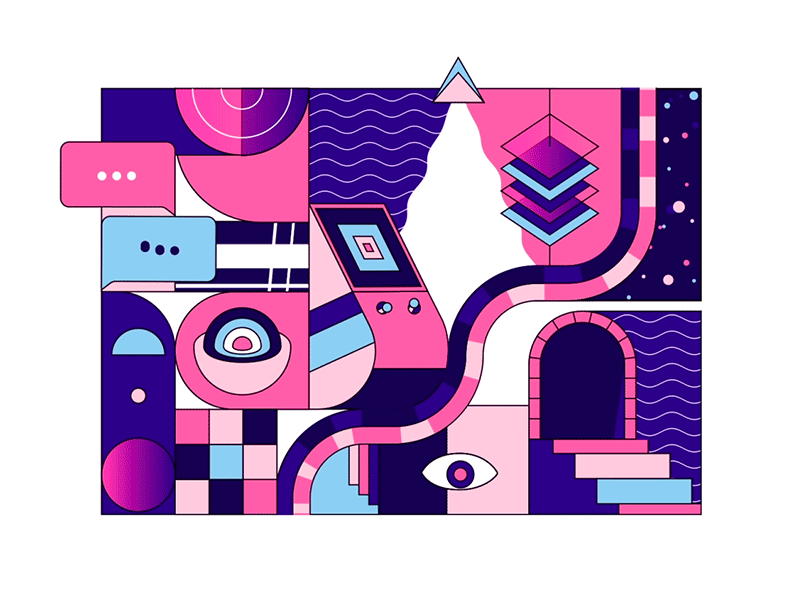 Abstract Mess 2d after effects animation mograph motion design