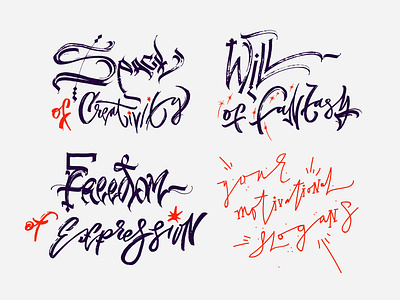Your Motivational Slogans / free sketches behance creativity design drawing expression fantasy for sale free freedom illustration motivationa motivational print sketches slogans space tattoo typography vector will