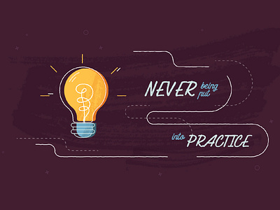 Idealizerr bulb flat illustration illustrator ui