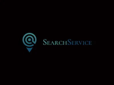 Search service logo logo pin marker search service