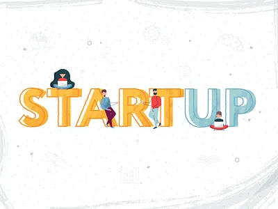 Idealizerr 2 character design flat illustration illustrator startup