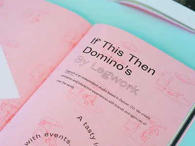 Awwwards Case Study - If This Then Domino's animation awwwards case study digital thinkers dominos illustration legwork micro site print publication ui ux web design