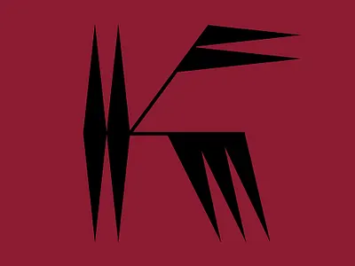 Letter K 36days adobe 36days k 36daysoftype 36daysoftype06 a letter a day abstract contest design digital art experimental typography font design graphic design letter letter art letter k minimalism monogram typography vector